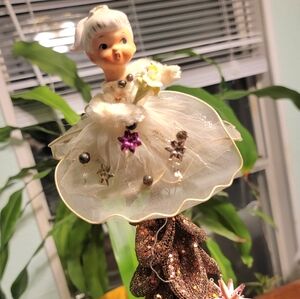 Elegant White Angel Tree Topper